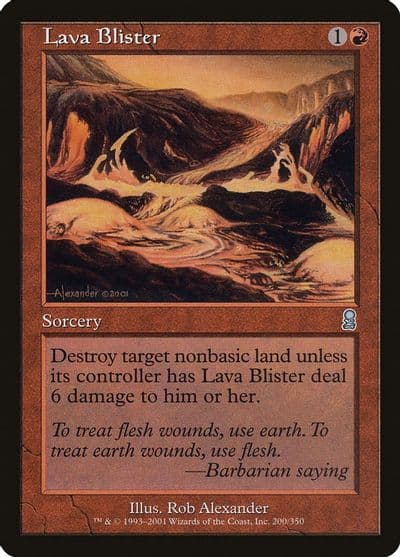 Lava Blister Odyssey Magic card