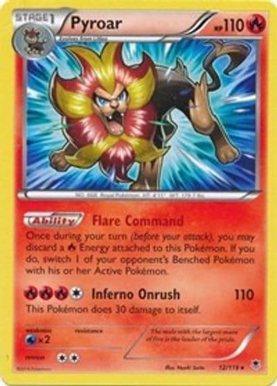 Pyroar (XY Phantom Forces) Deck Exclusives Pokemon card