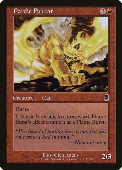 Pardic Firecat Odyssey Magic card