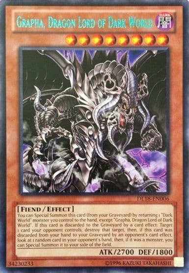 Grapha Dragon Lord of Dark World Green Duelist League Promo Yu-Gi-Oh! card