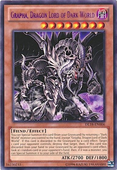 Grapha Dragon Lord of Dark World Purple Duelist League Promo Yu-Gi-Oh! card