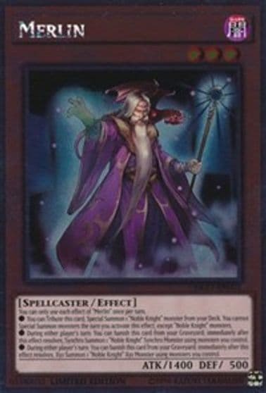 Merlin Noble Knights of the Round Table Box Set Yu-Gi-Oh! card