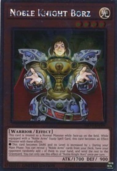 Noble Knight Borz Noble Knights of the Round Table Box Set Yu-Gi-Oh! card