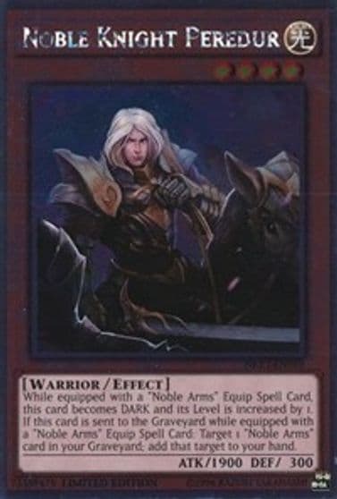 Noble Knight Peredur Noble Knights of the Round Table Box Set Yu-Gi-Oh! card