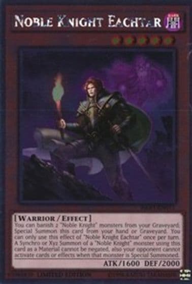 Noble Knight Eachtar Noble Knights of the Round Table Box Set Yu-Gi-Oh! card