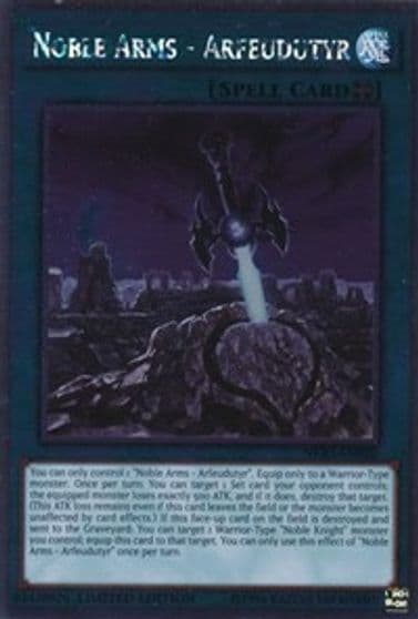 Noble Arms Arfeudutyr Noble Knights of the Round Table Box Set Yu-Gi-Oh! card