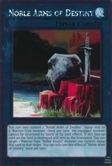 Noble Arms of Destiny Noble Knights of the Round Table Box Set Yu-Gi-Oh! card
