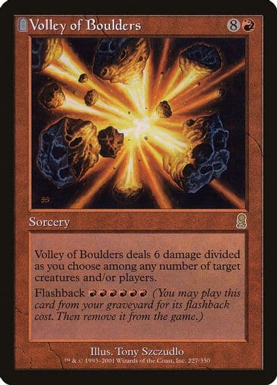 Volley of Boulders Odyssey Magic card