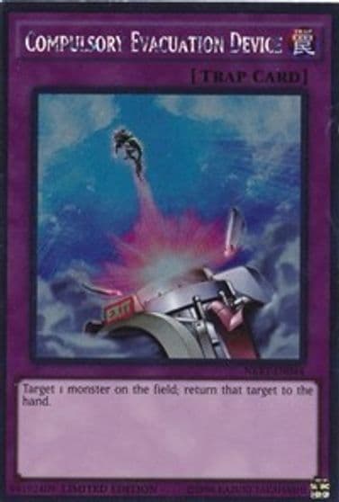 Compulsory Evacuation Device Noble Knights of the Round Table Box Set Yu-Gi-Oh! card