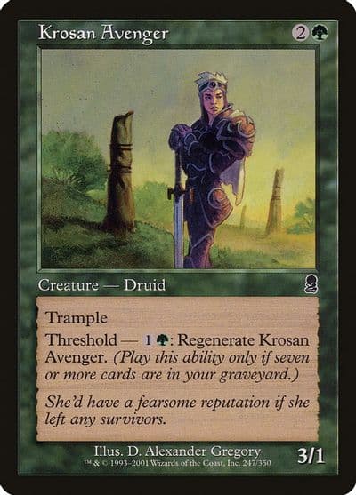 Krosan Avenger Odyssey Magic card