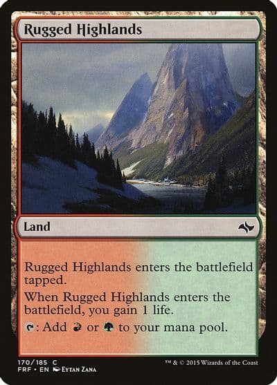 Rugged Highlands Fate Reforged Magic card