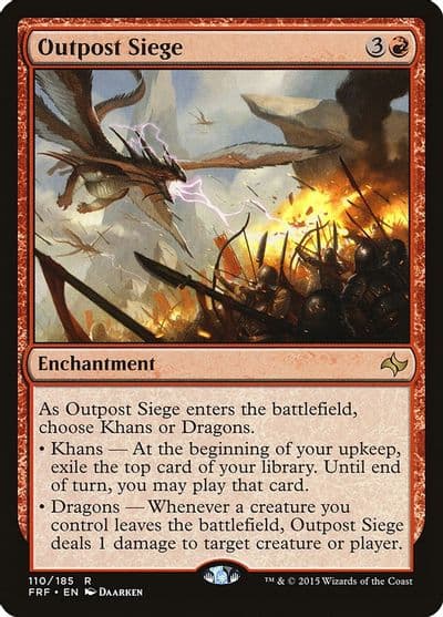 Outpost Siege Fate Reforged Magic card