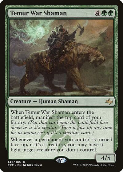 Temur War Shaman Fate Reforged Magic card