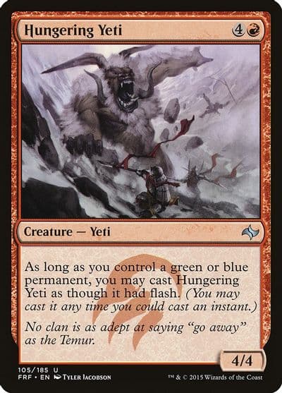 Hungering Yeti Fate Reforged Magic card
