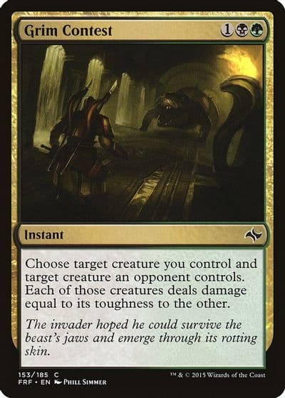Grim Contest Fate Reforged Magic card