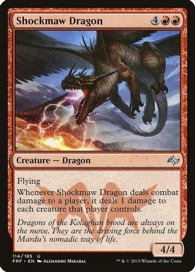 Shockmaw Dragon Fate Reforged Magic card