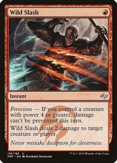Wild Slash Fate Reforged Magic card