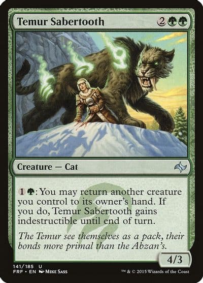 Temur Sabertooth Fate Reforged Magic card