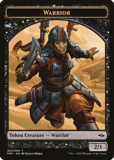 Warrior Token Fate Reforged Magic card