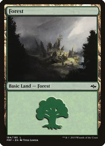 Forest 184 Fate Reforged Magic card