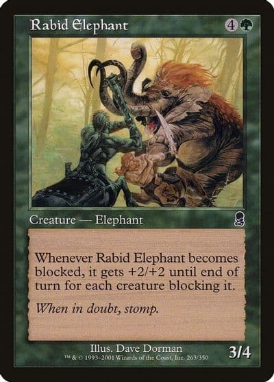 Rabid Elephant Odyssey Magic card