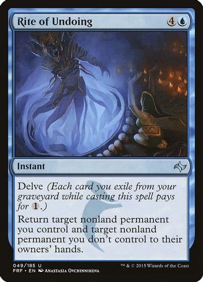 Rite of Undoing Fate Reforged Magic card