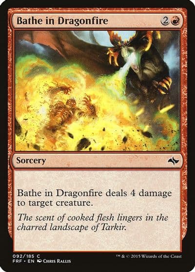 Bathe in Dragonfire Fate Reforged Magic card