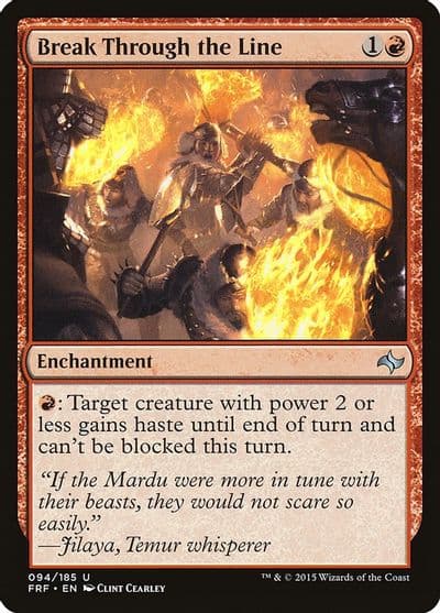 Break Through the Line Fate Reforged Magic card