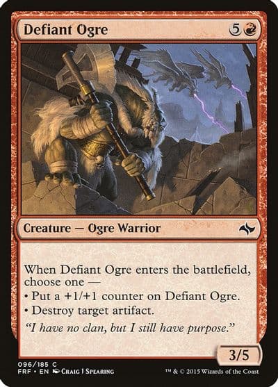 Defiant Ogre Fate Reforged Magic card