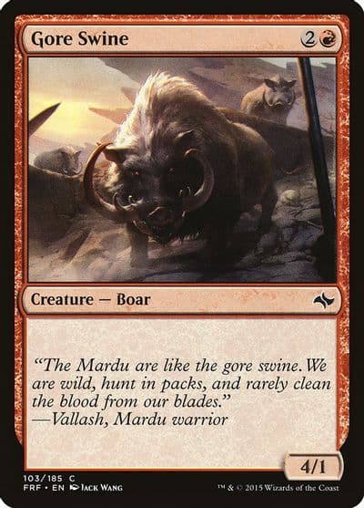 Gore Swine Fate Reforged Magic card