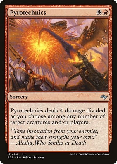 Pyrotechnics Fate Reforged Magic card
