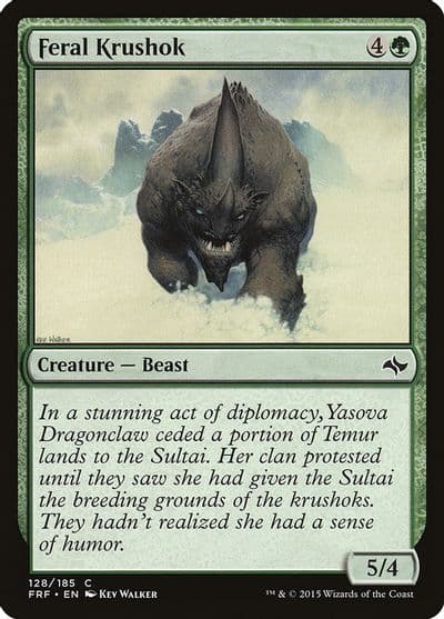 Feral Krushok Fate Reforged Magic card