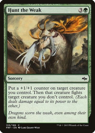 Hunt the Weak Fate Reforged Magic card