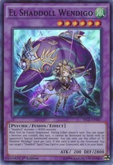 El Shaddoll Wendigo Secrets of Eternity Yu-Gi-Oh! card