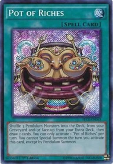 Pot of Riches Secrets of Eternity Yu-Gi-Oh! card