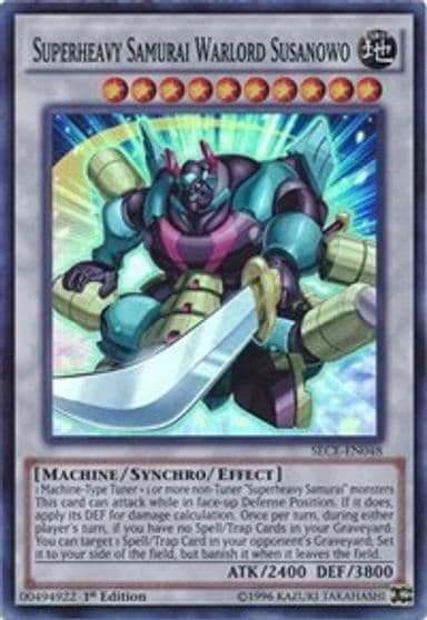 Superheavy Samurai Warlord Susanowo Secrets of Eternity Yu-Gi-Oh! card