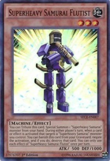 Superheavy Samurai Flutist Secrets of Eternity Yu-Gi-Oh! card