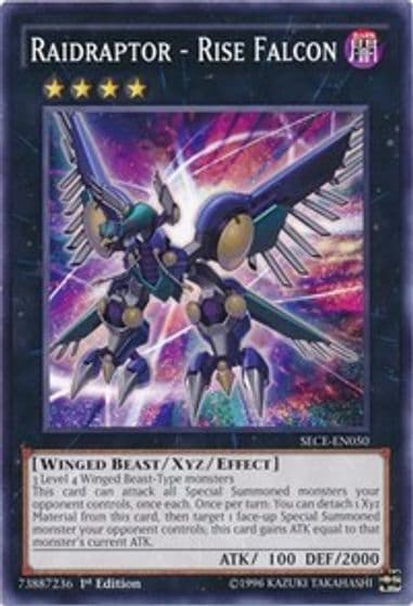 Raidraptor Rise Falcon Secrets of Eternity Yu-Gi-Oh! card