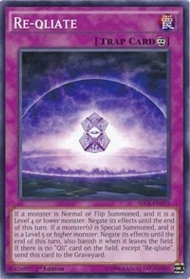 Re qliate Secrets of Eternity Yu-Gi-Oh! card
