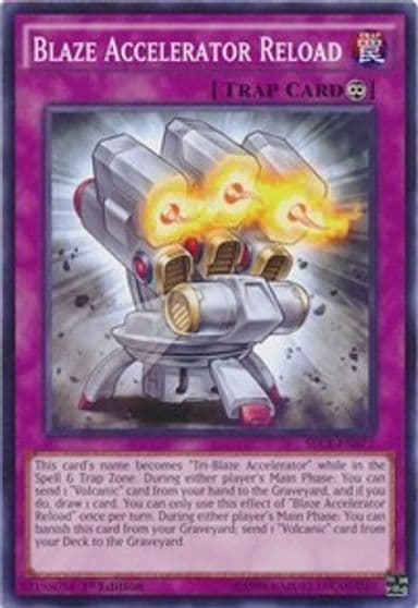 Blaze Accelerator Reload Secrets of Eternity Yu-Gi-Oh! card