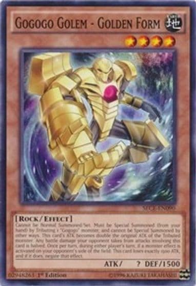 Gogogo Golem Golden Form Secrets of Eternity Yu-Gi-Oh! card