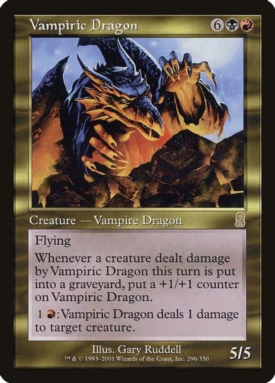 Vampiric Dragon Odyssey Magic card