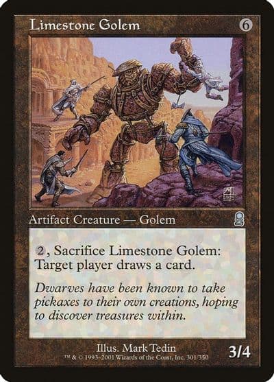Limestone Golem Odyssey Magic card