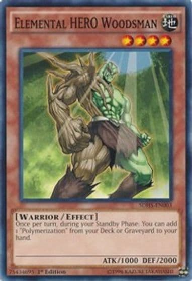 Elemental HERO Woodsman Structure Deck: HERO Strike Yu-Gi-Oh! card