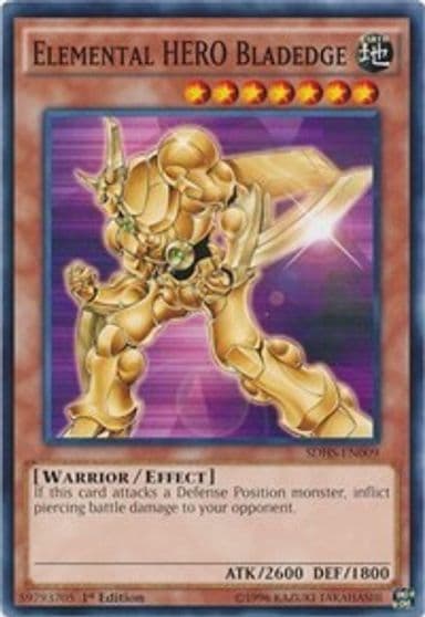 Elemental HERO Bladedge Structure Deck: HERO Strike Yu-Gi-Oh! card