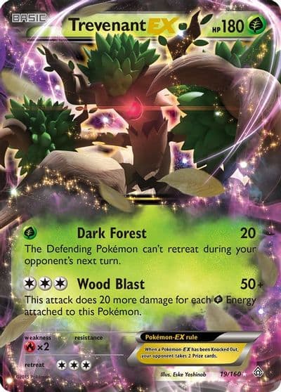 Trevenant EX XY - Primal Clash Pokemon card