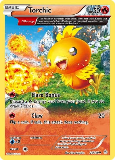 Torchic (Omega) XY - Primal Clash Pokemon card