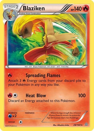 Blaziken XY - Primal Clash Pokemon card
