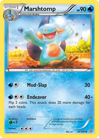 Marshtomp XY - Primal Clash Pokemon card