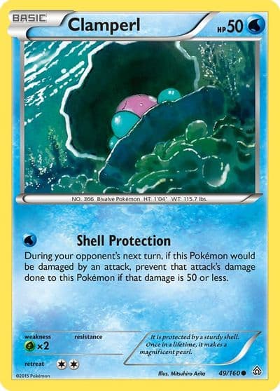Clamperl XY - Primal Clash Pokemon card